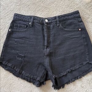 Wild Fable Black Frayed Jean Shorts